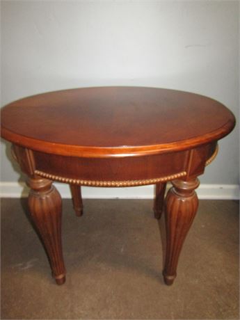 Vintage Round Wooden Coffee Table
