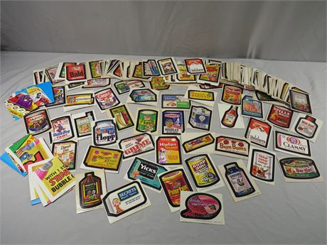 1970s Topps Original Wacky Packages Parody Sticker Lot