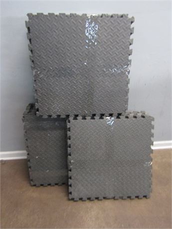 Gray Fitted Weight Floor Matts, 35 Piece