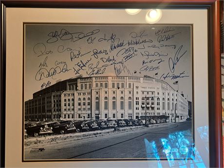 2008 Yankees Team-Signed Yankee Stadium 1923 Opening Day,