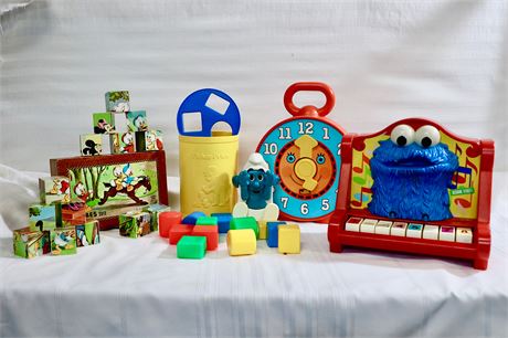 Toddler’s First Toys; Disney, Fischer-Price, Mattel, Sesame Street