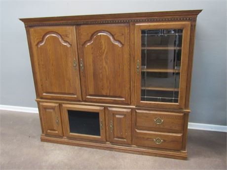 Large 2 Piece Entertainment/TV Armoire with Storage
