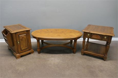 Trio of Wood Tables