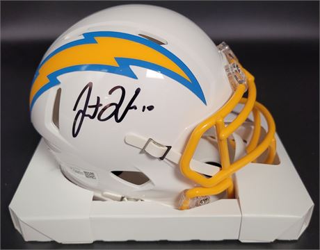 JUSTIN HERBERT SIGNED AND OFFICIALLY LICENSED AND CERTIFIED MINI HELMET