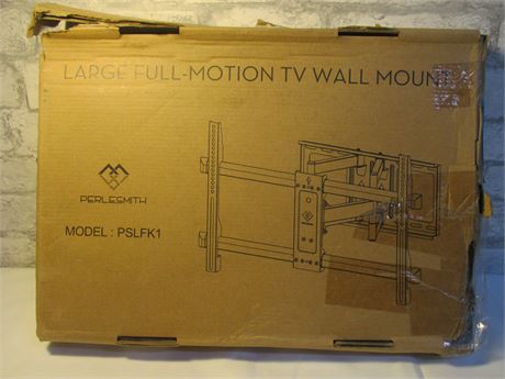 Perlesmith TV Wall Mount Bracket Full Motion Dual Articulating Arm