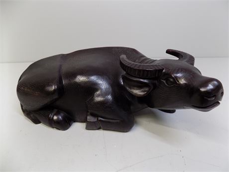 Black Sandalwood Buffalo Sculpture