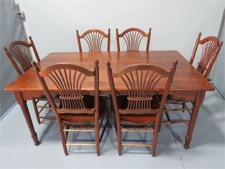 SEELY Cherry Dining Table Set