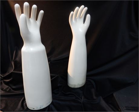 Vintage Ceramic Glove Molds