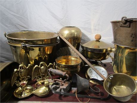 Large Vintage Brass Collection
