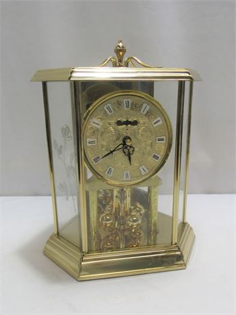 Dunhaven Brass Anniversary Clock - Battery Operated