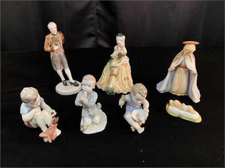 Lot of  7 Collectible Figurines ,Goebel, Kunstabteilung Selb