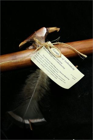 Native American Eagle Flute & Gourd Rattle
