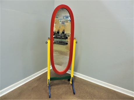 Child's Standing Oval Mirror