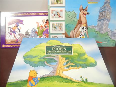 Disney Store Lithographs Sets, (4) Pooh's Garden, (4) 101 Dalmatians, (1) ND