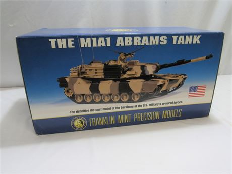 NIB - Franklin Mint 1:24 Scale Diecast M1A1 Abrams Tank