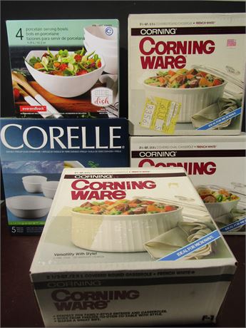 New Corelle & Corning Ware