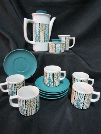 Tea Cup, Saucer and Pot Collection
