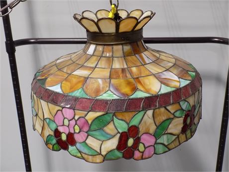 Tiffany Style Stained Glass Chandelier