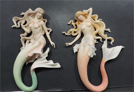 Polymer Clay Resin Mermaid Sculptures