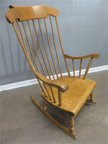 S BENT BROS. Spindle Back Rocking Chair