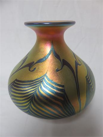 2007 LUNDBERG Studio Art Glass Signed Vase