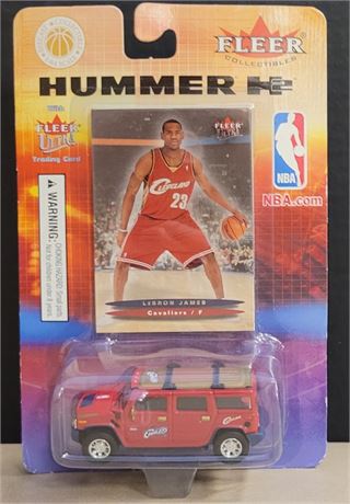 LeBron James Rookie Card Factory Sealed Toy Hummer with Fleer Ultra Card
