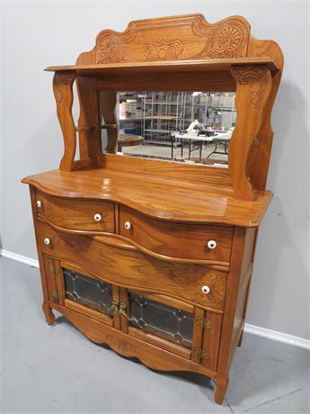 Oak Sideboard Buffet Cabinet by Pulaski Furniture