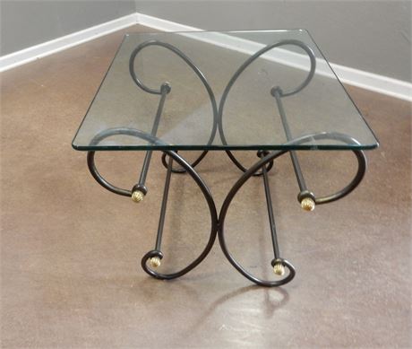 Metal Glass Coffee Table