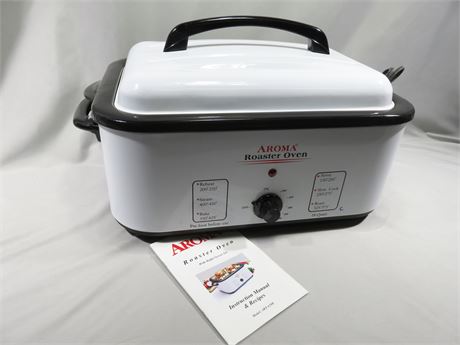 AROMA 18-Quart Roaster Oven with Buffet Server