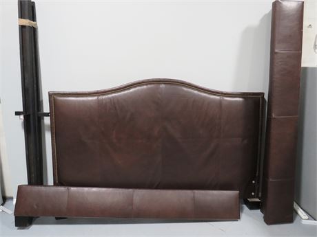 HENREDON Ralph Lauren King Leather Panel Bed
