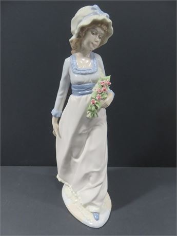 NADAL "Girl With Flowers" Figurine