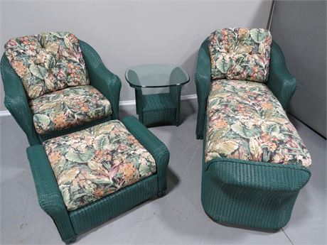 Synthetic Wicker 4-Piece Seating Group