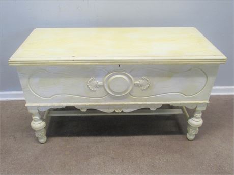 Antique Cedar Chest with Distressed Finish