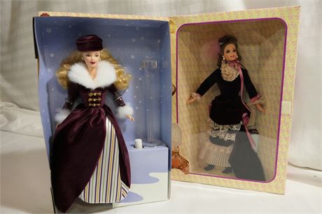Mattel Barbie Doll / Victorian Pair / Ice Skater / Great Eras Collection