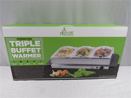 ECO+CHEF Triple Buffet Warmer
