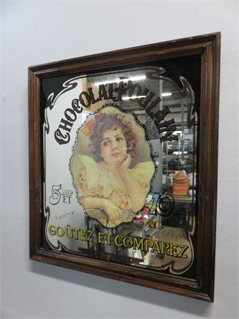 Chocolat Poulain Mirror Sign
