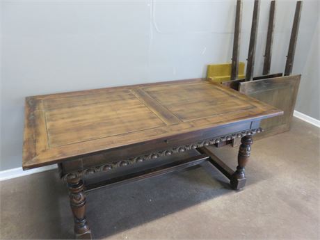 Vintage Tudor Style Dining Table