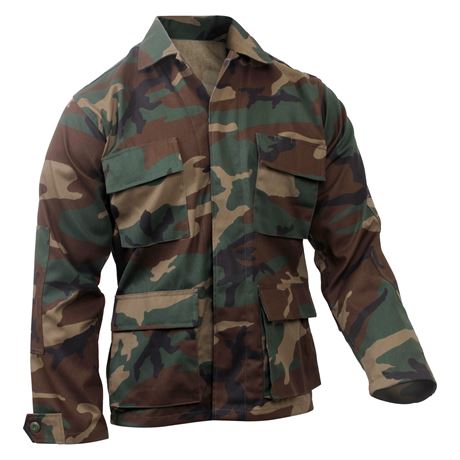ROTHCO Woodland Camo Tactical BDU Shirt - Size XL