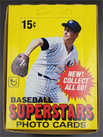 1980 Topps Jumbo Baseball Card Complete Set with Original Box Reggie Jackson