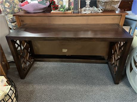 Ethan Allen "SHATTER CONSOLE TABLE"
