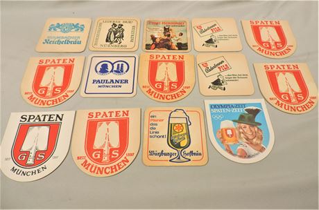 Vintage Kulmbacher / Olympia / Spaten-Munchen / Beer Coasters