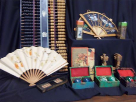 Large Abacus and other Asian collectibles