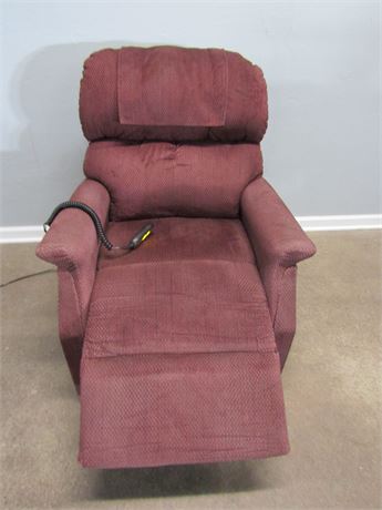 Golden Power Lift Chair Recliner, Wine Color with Remote