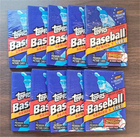 1993 Topps Baseball Factory Sealed Wax Packs