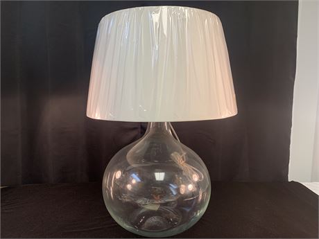 New Clear Glass Onion Shape Lamp