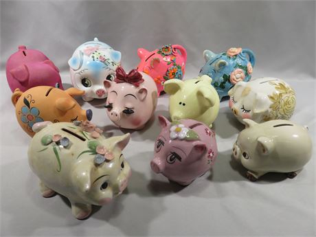 Ceramic Piggy Bank Collection