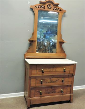 Antique Eastlake Style Dresser with Mirror