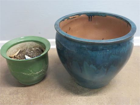 Glazed Clay/Ceramic Planter Pots