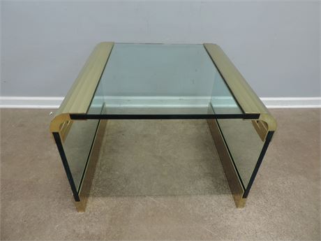 Contemporary Style Glass Table