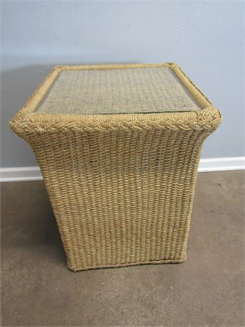 Mid-Century Rope End Table